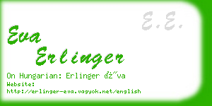 eva erlinger business card